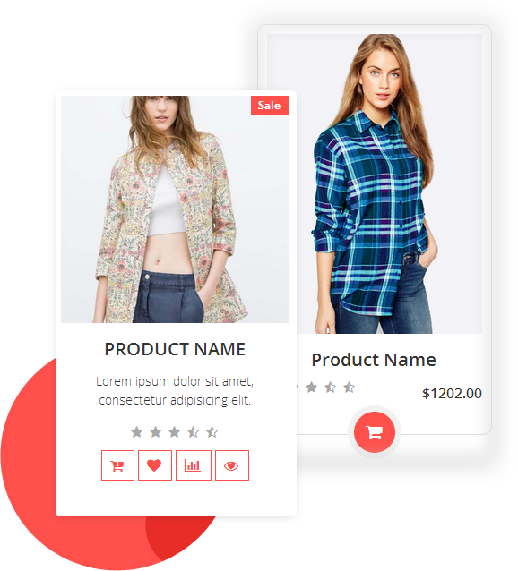 Key Features Ecommerce Grid for Website