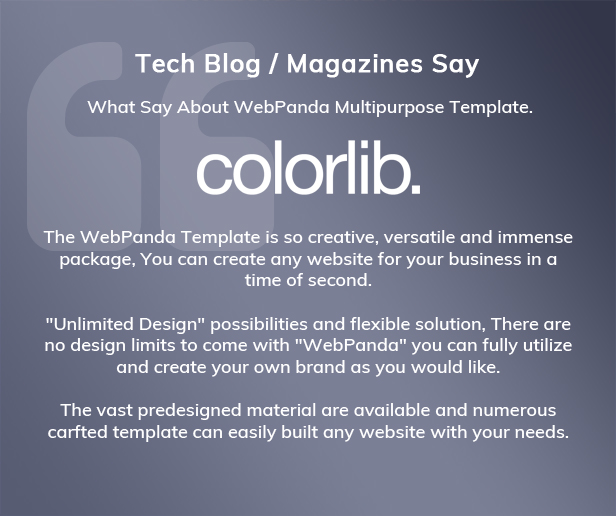 What technical magazine say about WebPanda?
