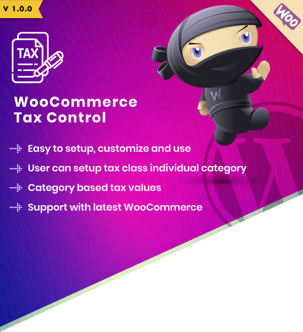 WooCommerce Tax Control Plugin For WooCommerce