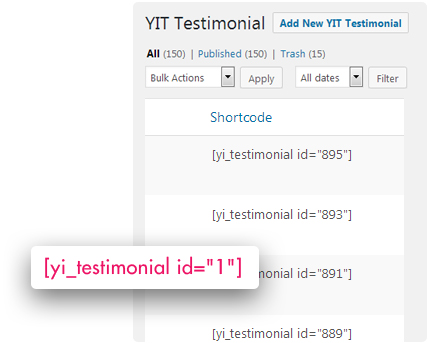 YIT WordPress Shortcode
